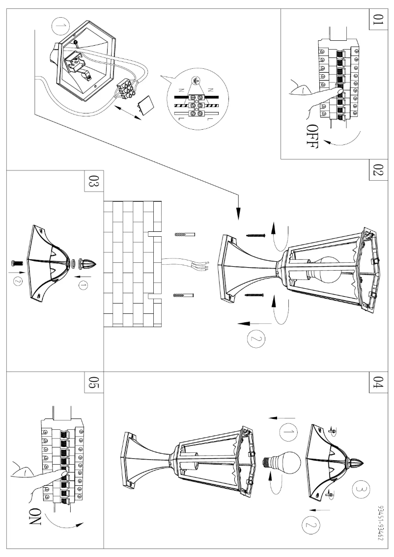Page 1 de la notice Manuel utilisateur Eglo Navedo