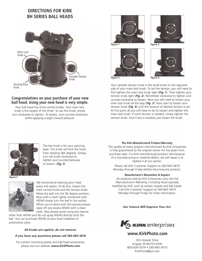 Página 1 del manual Manual de usuario KIRK BH-3