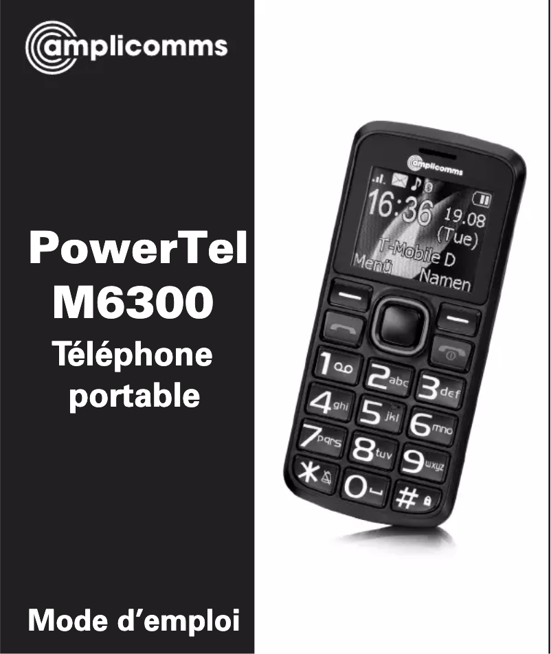 Página 1 del manual Manual de usuario Amplicomms PowerTel M6300