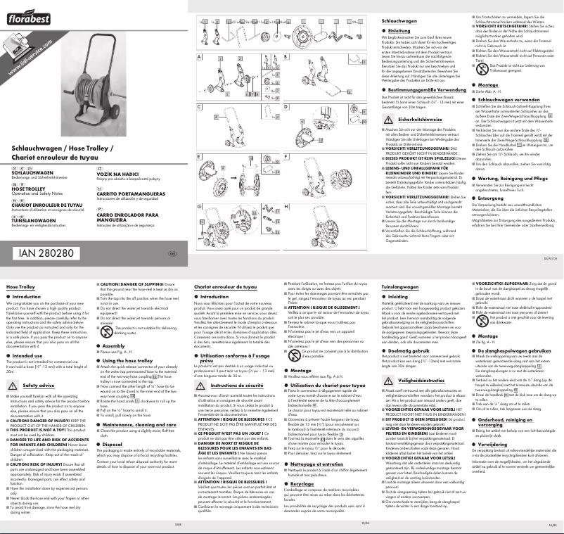 Page 1 de la notice Manuel utilisateur Florabest IAN 280280