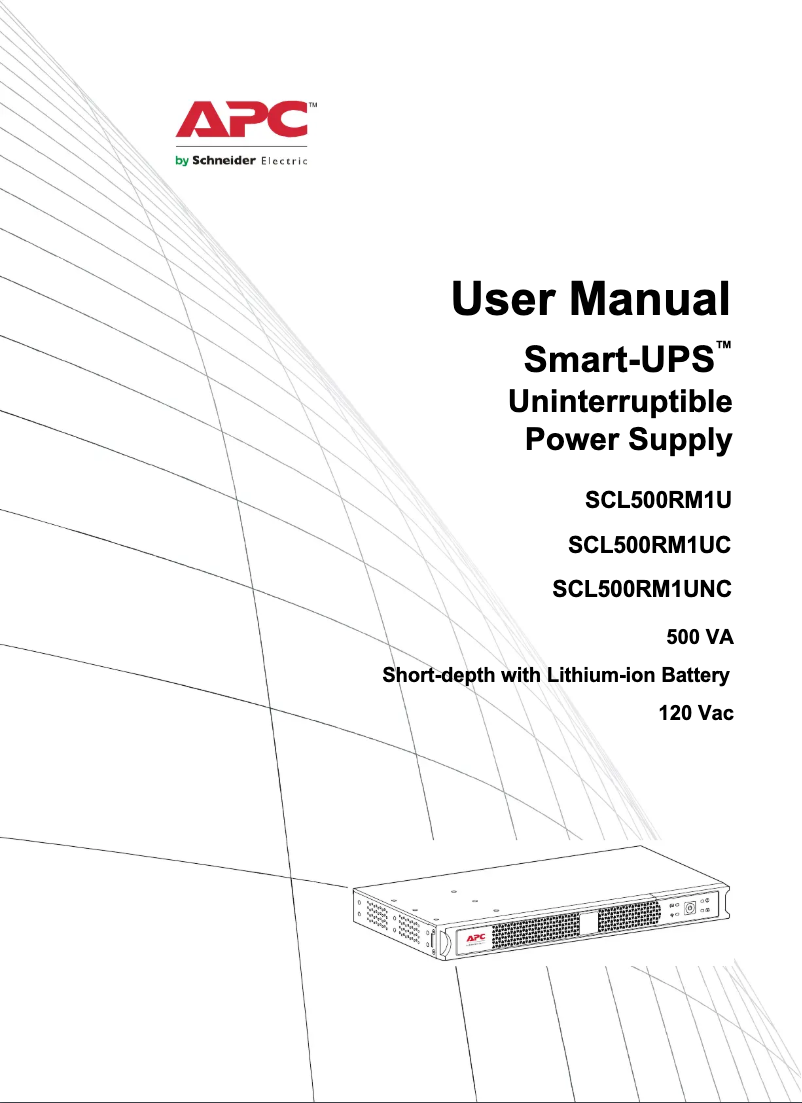 Página 1 del manual Guía de inicio rápido APC Smart-UPS SCL500RM1UC