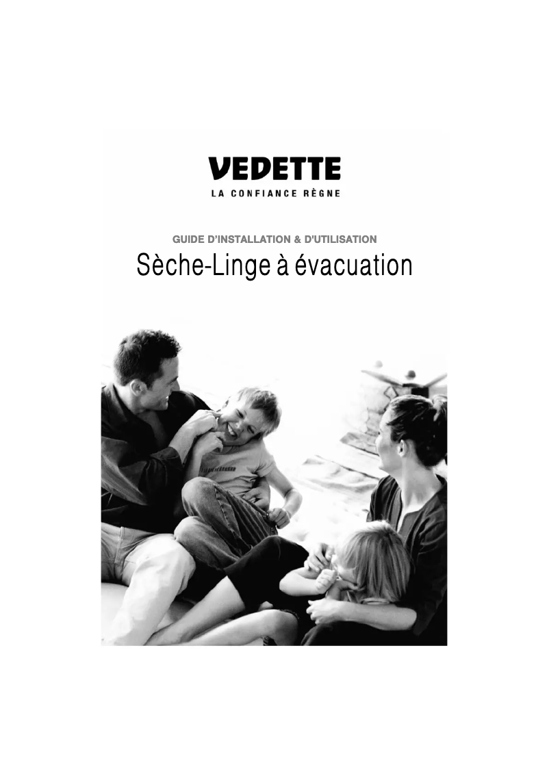 Page 1 de la notice Manuel utilisateur Vedette VSF410