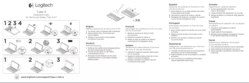 Page n°1 - Manuel utilisateur Logitech Type - S