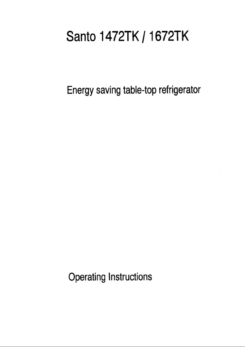 Page 1 de la notice Manuel utilisateur AEG Santo 1672-4TK