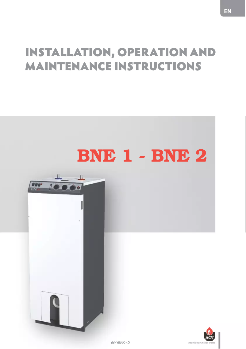 Imagen de la primera página del manual del dispositivo BNE 2