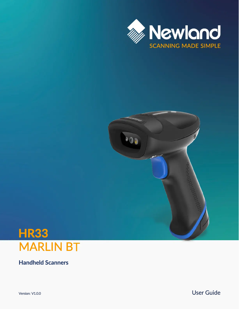 Página 1 del manual Manual de usuario Newland HR33 Marlin Bluetooth