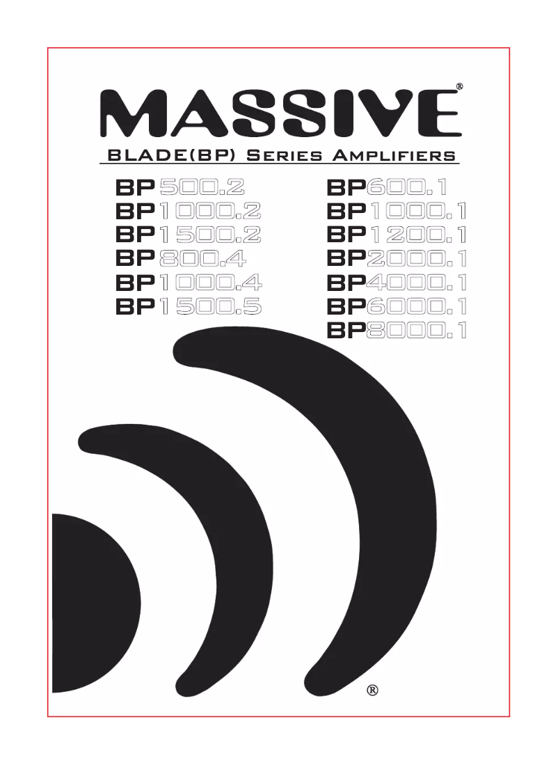 Image de la première page du manuel de l'appareil Blade BP1000.2