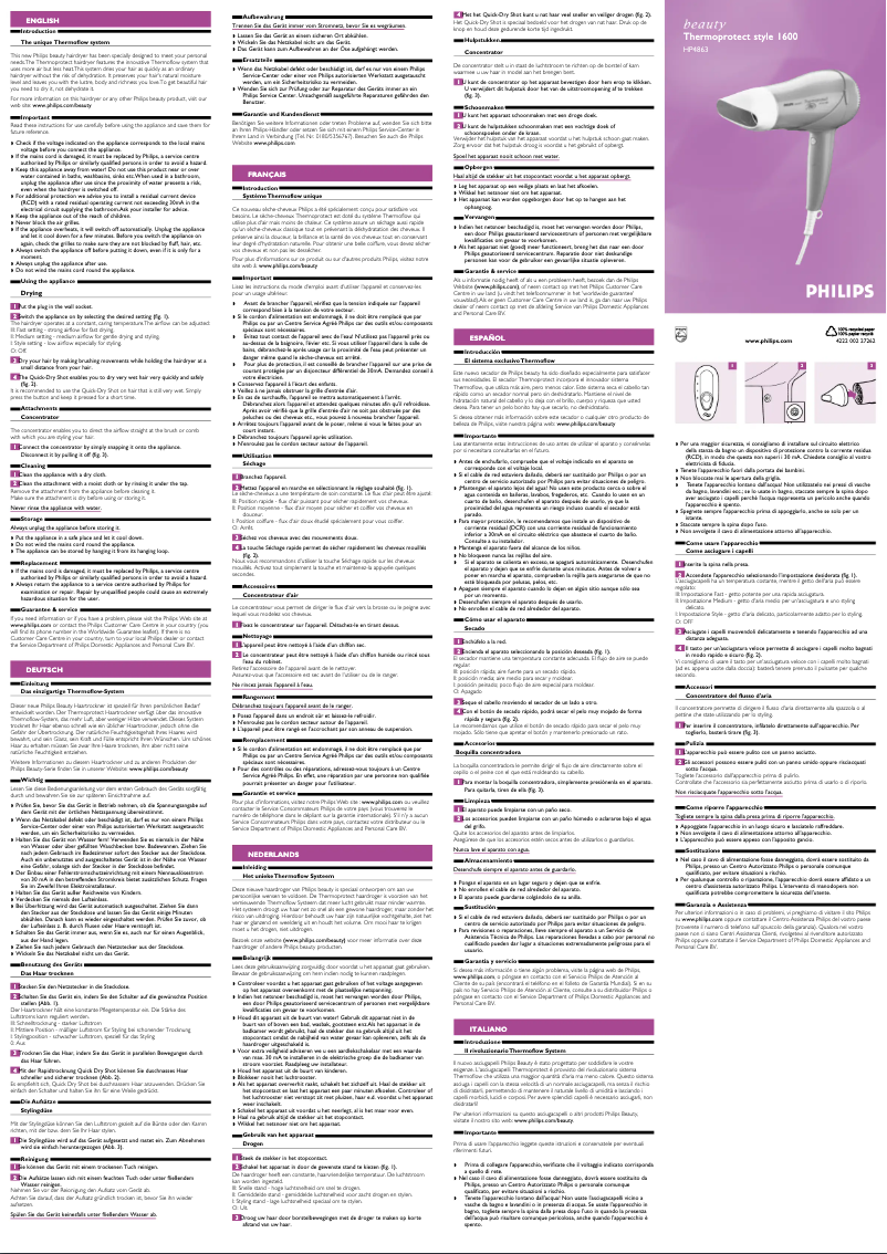 Image de la première page du manuel de l'appareil HP4863