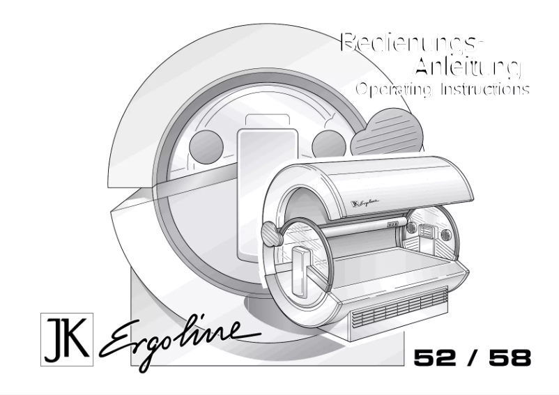 Page 1 de la notice Manuel utilisateur JK Ergoline 58