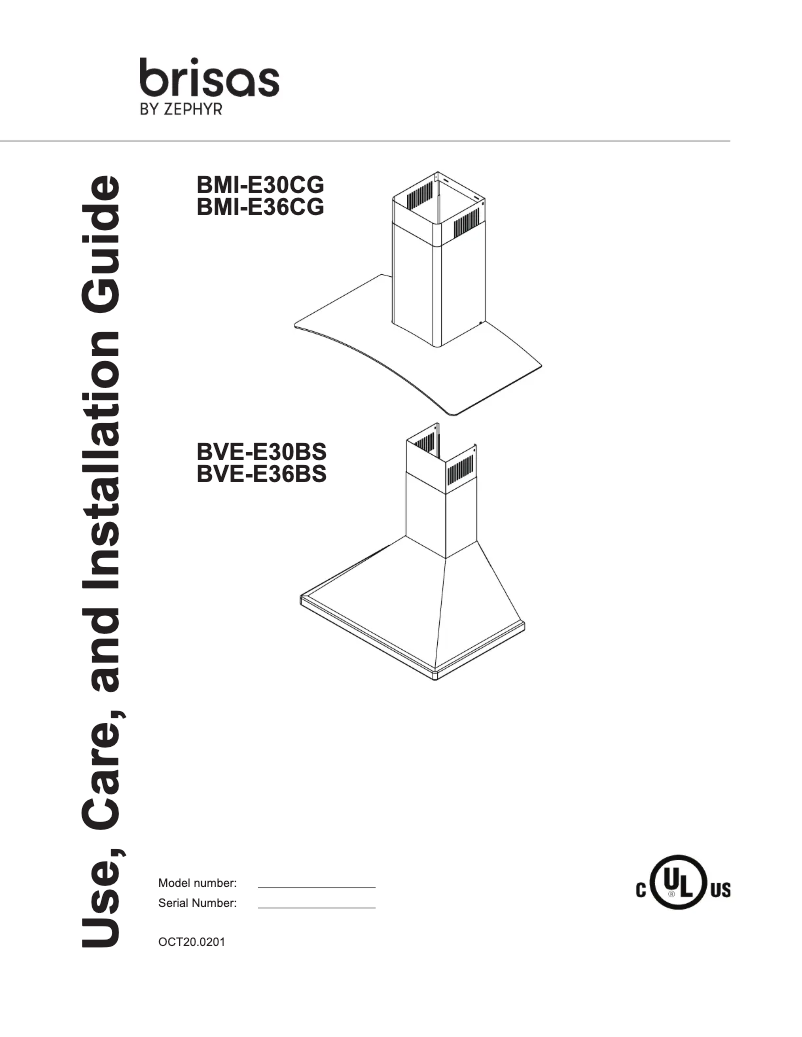 Page 1 de la notice Manuel utilisateur Zephyr Brisas BMI-E30CG