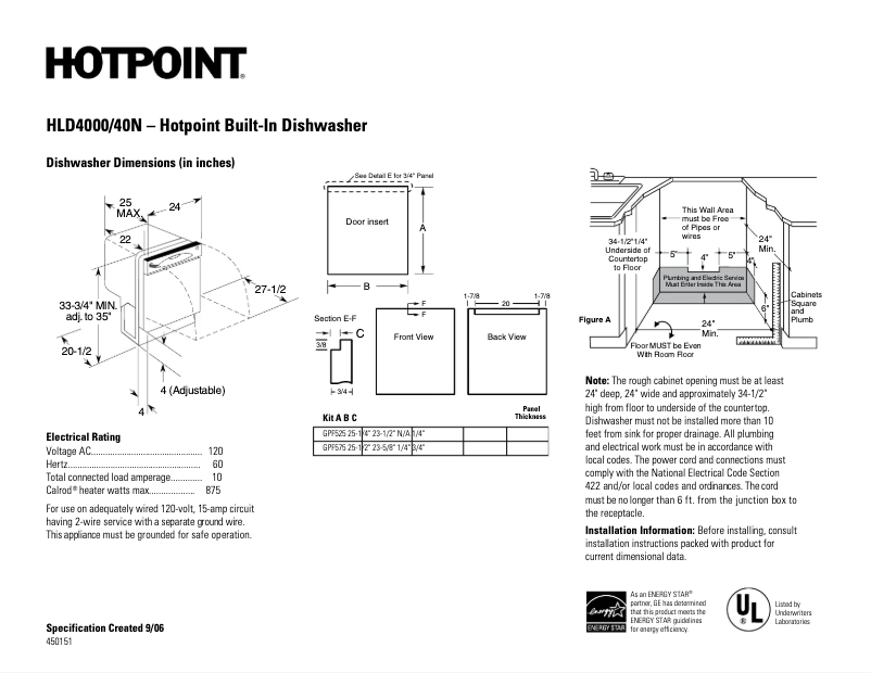 Imagen de la primera página del manual del dispositivo HLD4000NWW