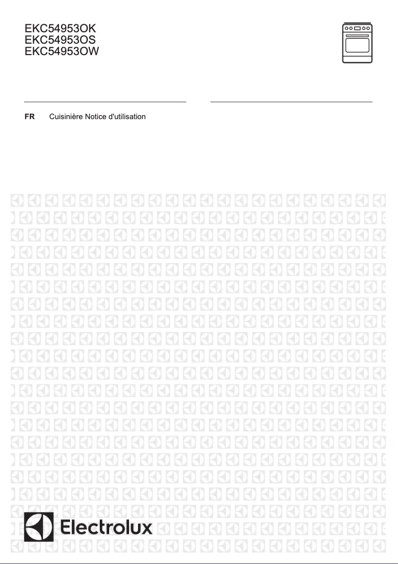 Page 1 de la notice Manuel utilisateur Electrolux EKC54953OW