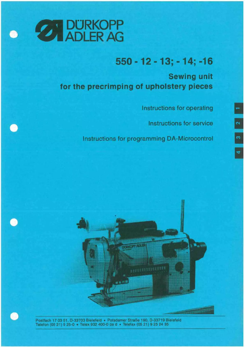 Image de la première page du manuel de l'appareil 550-13