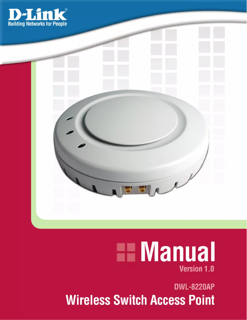 Image de la première page du manuel de l'appareil DWL-8220AP
