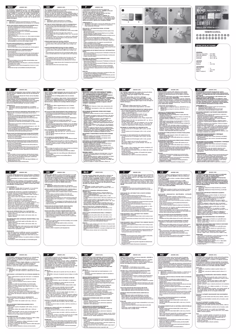 Página 1 del manual Manual de usuario Elro AB600M