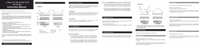 Page 1 de la notice Manuel utilisateur Samyang 16mm T2.2 VDSLR ED AS UMC CS II