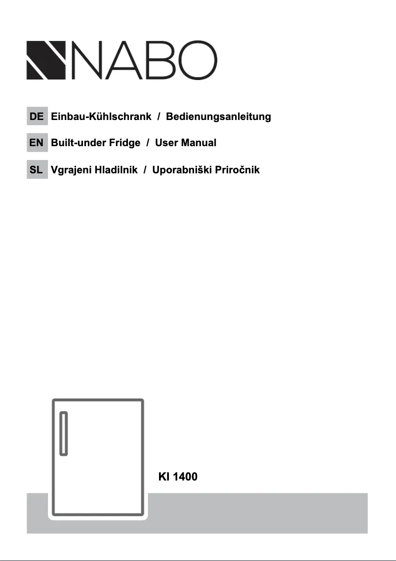 Image de la première page du manuel de l'appareil KI 1400