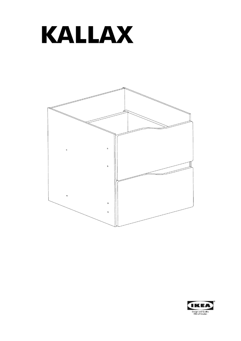 Página 1 del manual Manual de usuario Ikea KALLAX 705.621.67