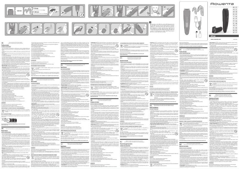 Page n°1 - Manuel utilisateur Rowenta Stylis TN2800