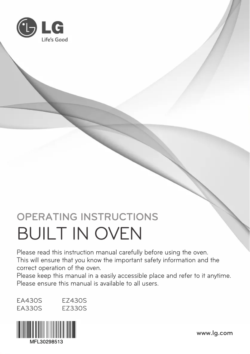 Image de la première page du manuel de l'appareil EA430S