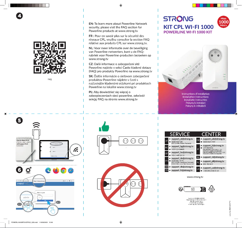 Page n°1 - Manuel utilisateur Strong Powerline 1000 Duo