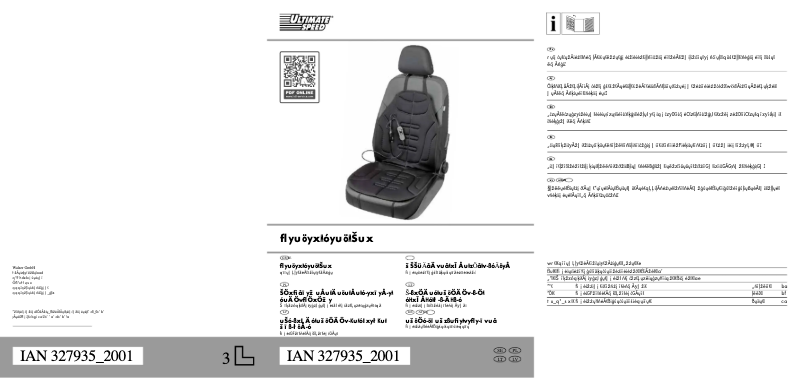 Image de la première page du manuel de l'appareil IAN 327935