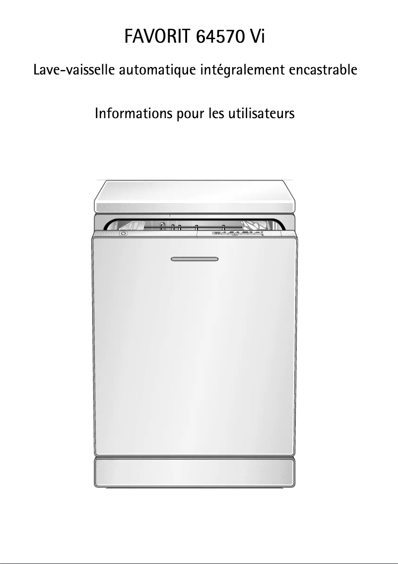 Image de la première page du manuel de l'appareil F64570VI