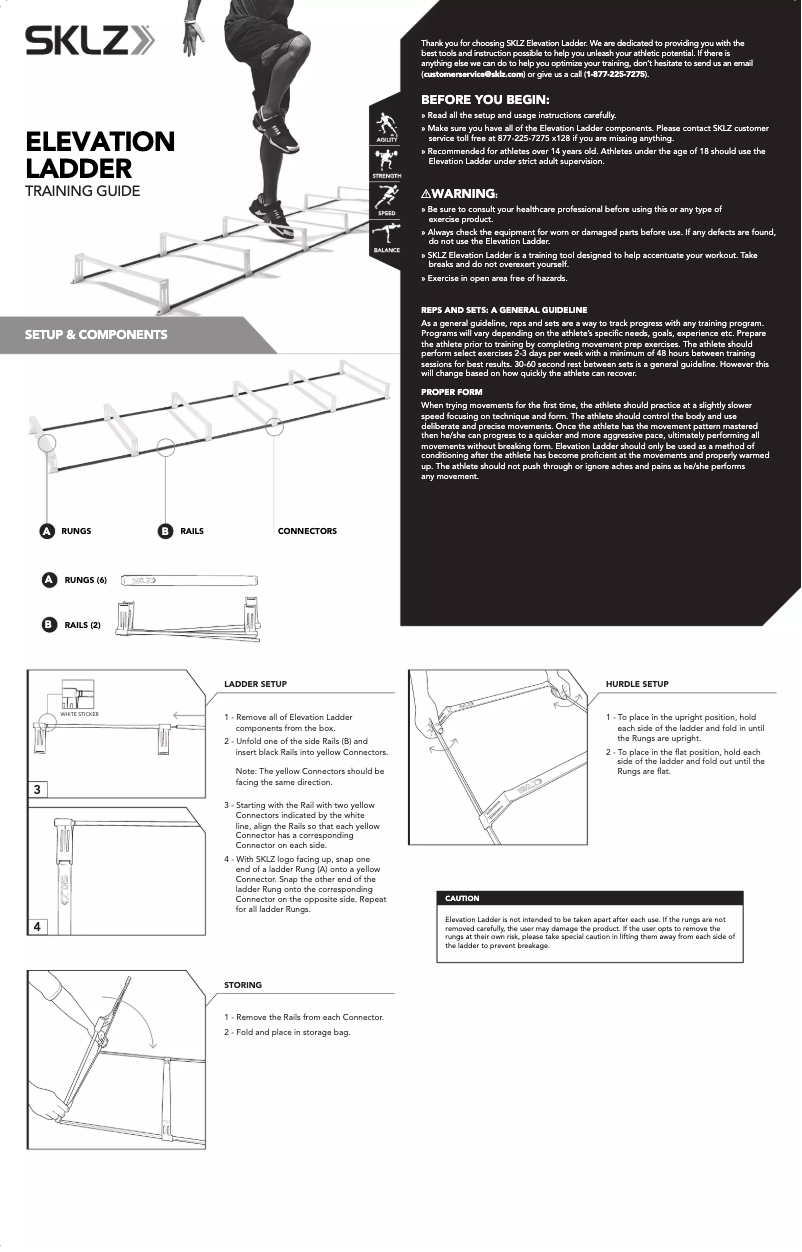 Página 1 del manual Manual de usuario SKLZ Elevation Ladder
