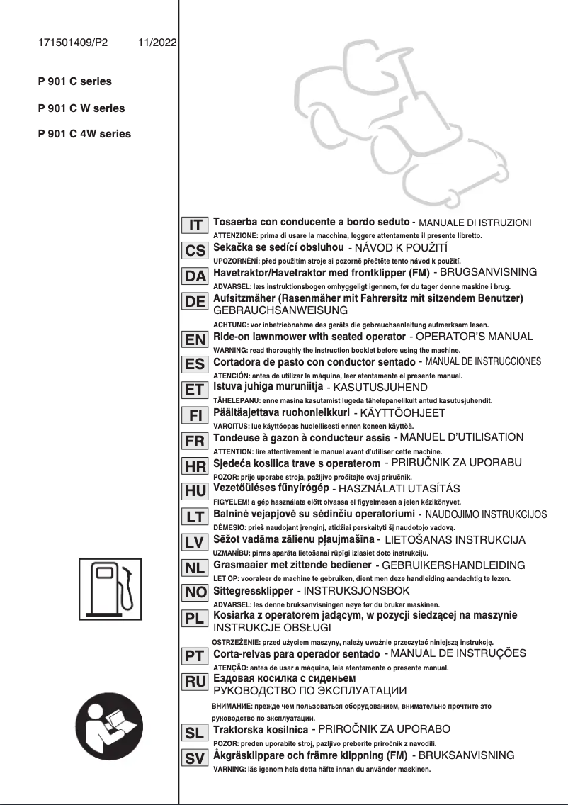 Page 1 de la notice Manuel utilisateur Stiga Park 500 WX