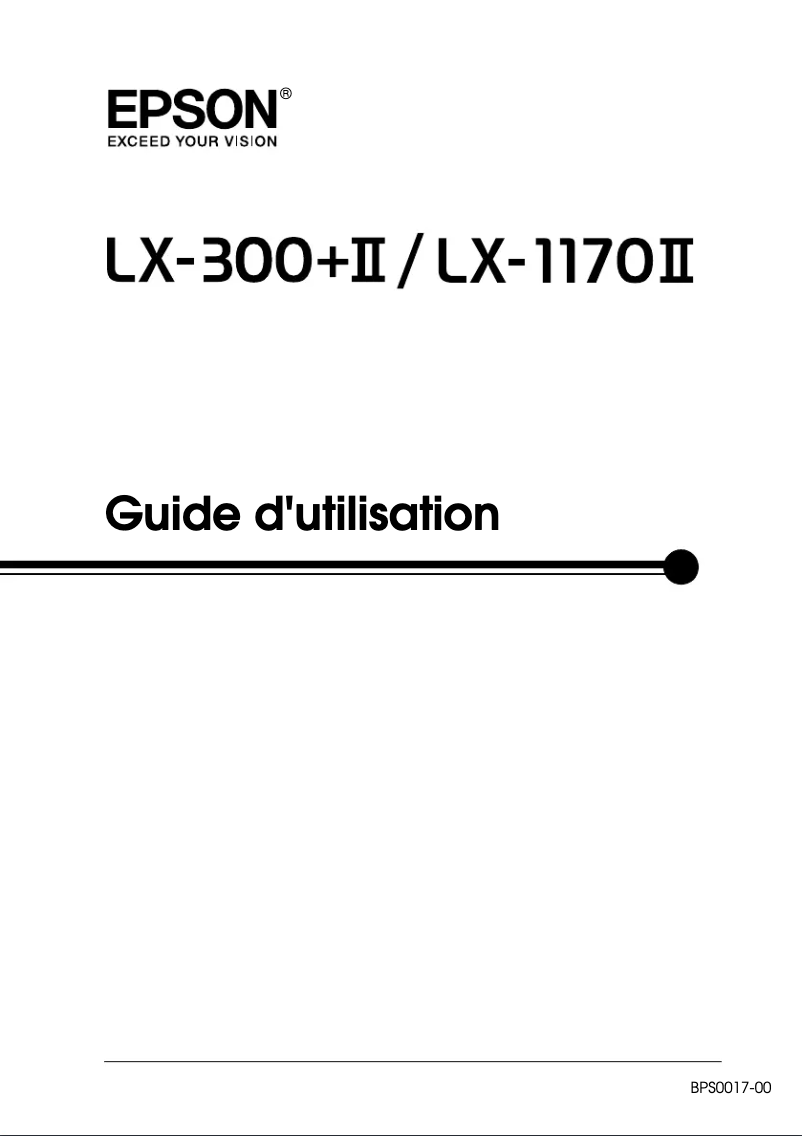 Imagen de la primera página del manual del dispositivo LX-300+ II