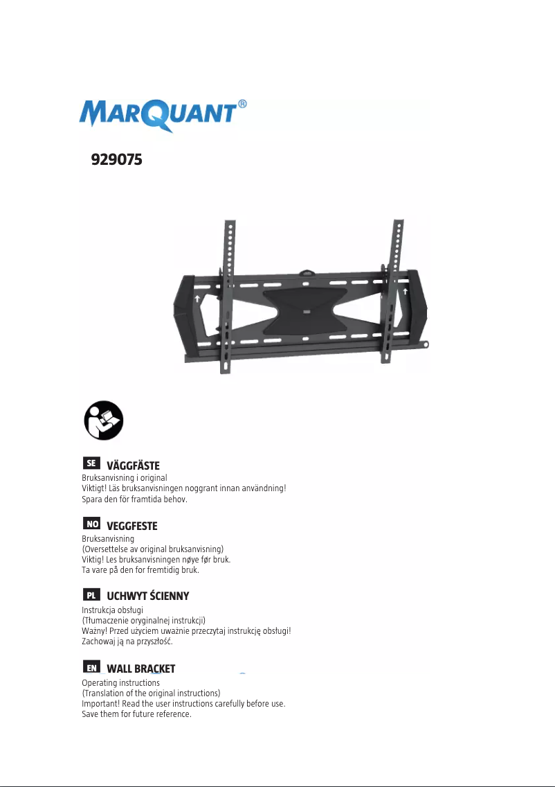 Página 1 del manual Manual de usuario Marquant 929-075