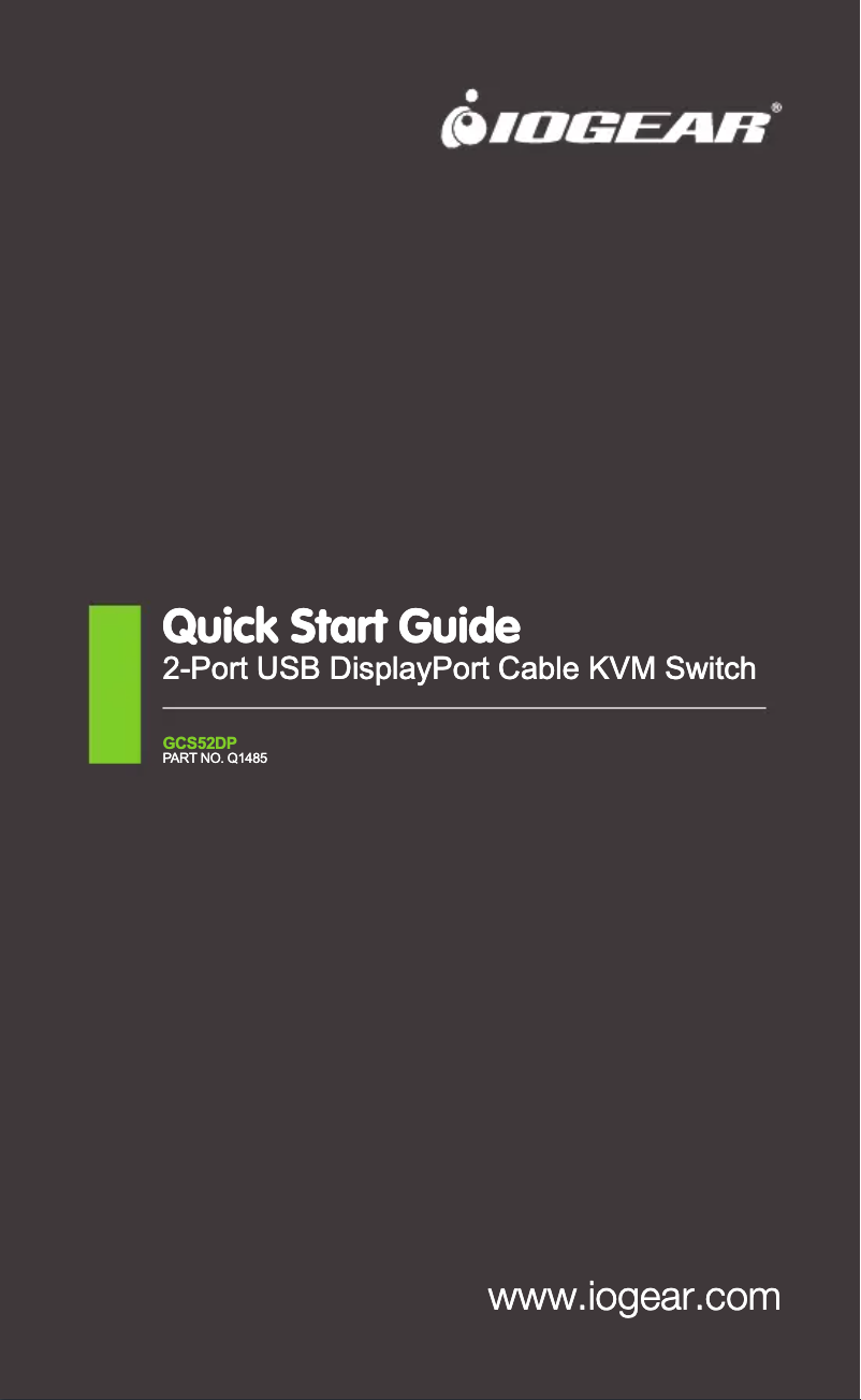 Image de la première page du manuel de l'appareil GCS52DP