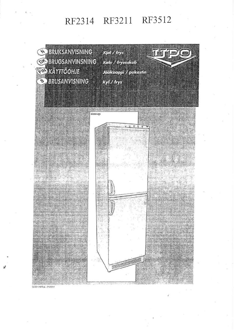Image de la première page du manuel de l'appareil RF3211