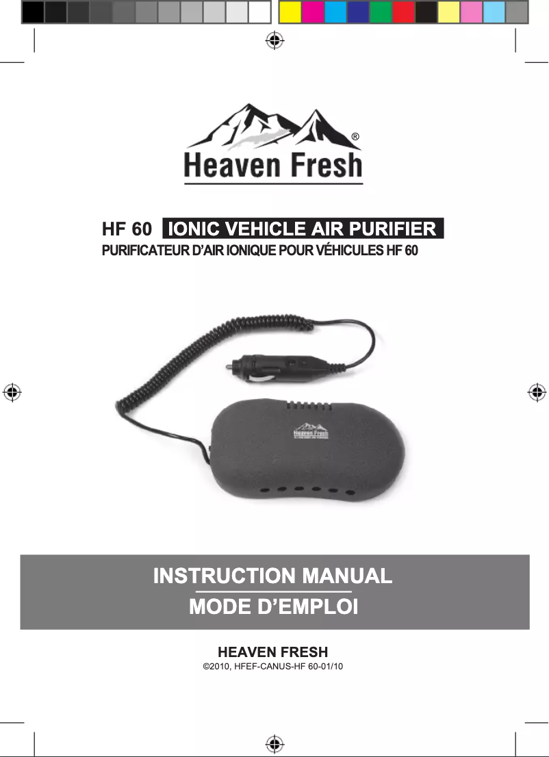 Page n°1 - Manuel utilisateur Heaven Fresh HF 60