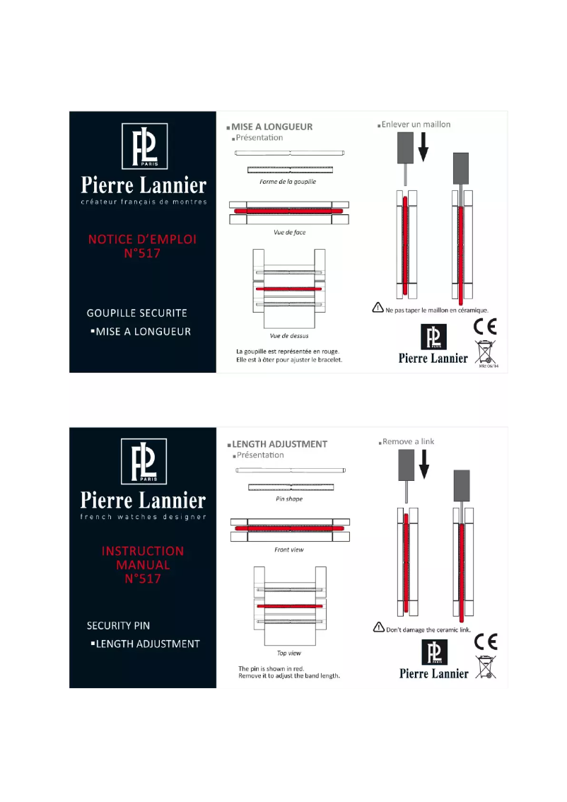 Page 1 de la notice Manuel utilisateur Pierre Lannier 517