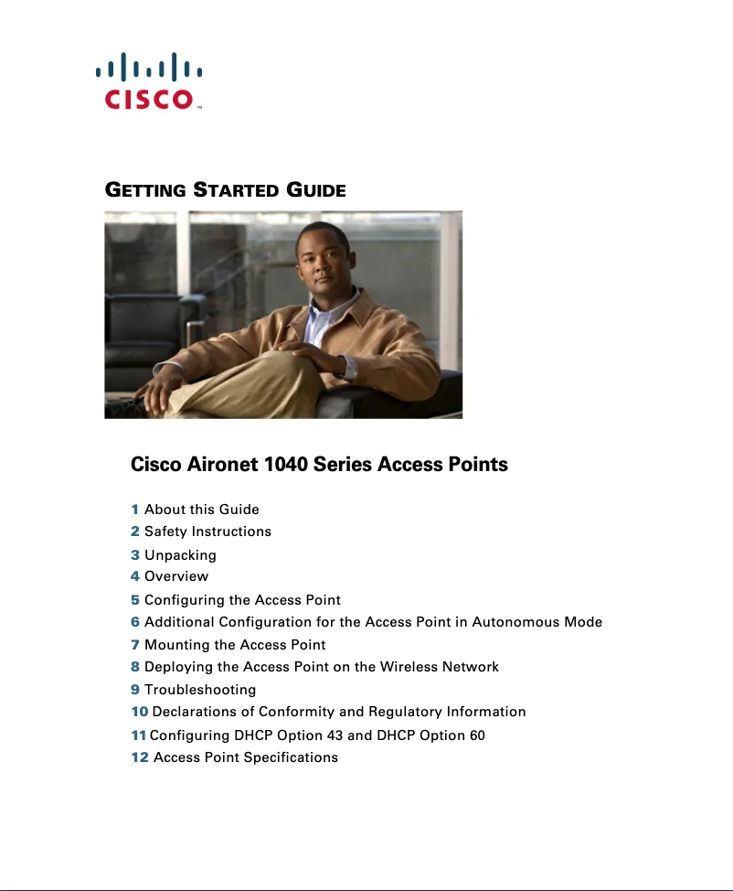 Page n°1 - Manuel utilisateur Cisco Aironet 1041N