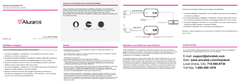 Image de la première page du manuel de l'appareil AWUCTR4KF