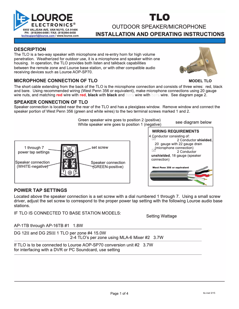 Image de la première page du manuel de l'appareil LE-084