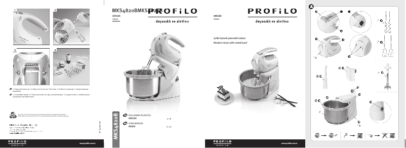 Page 1 de la notice Manuel utilisateur Profilo MKS4820B