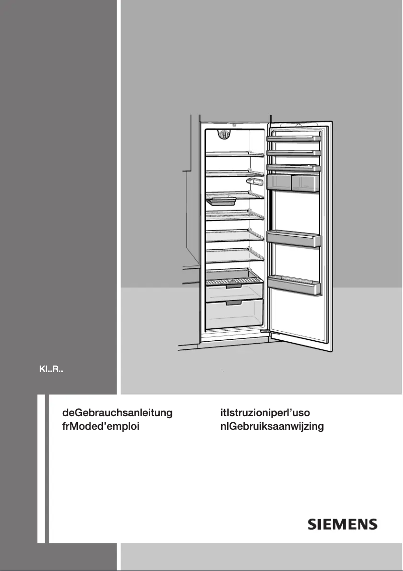Page n°1 - Manuel utilisateur Siemens KI38RA55