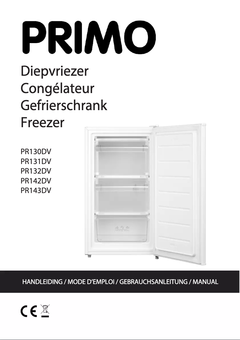 Page 1 de la notice Manuel utilisateur Primo PR142DV