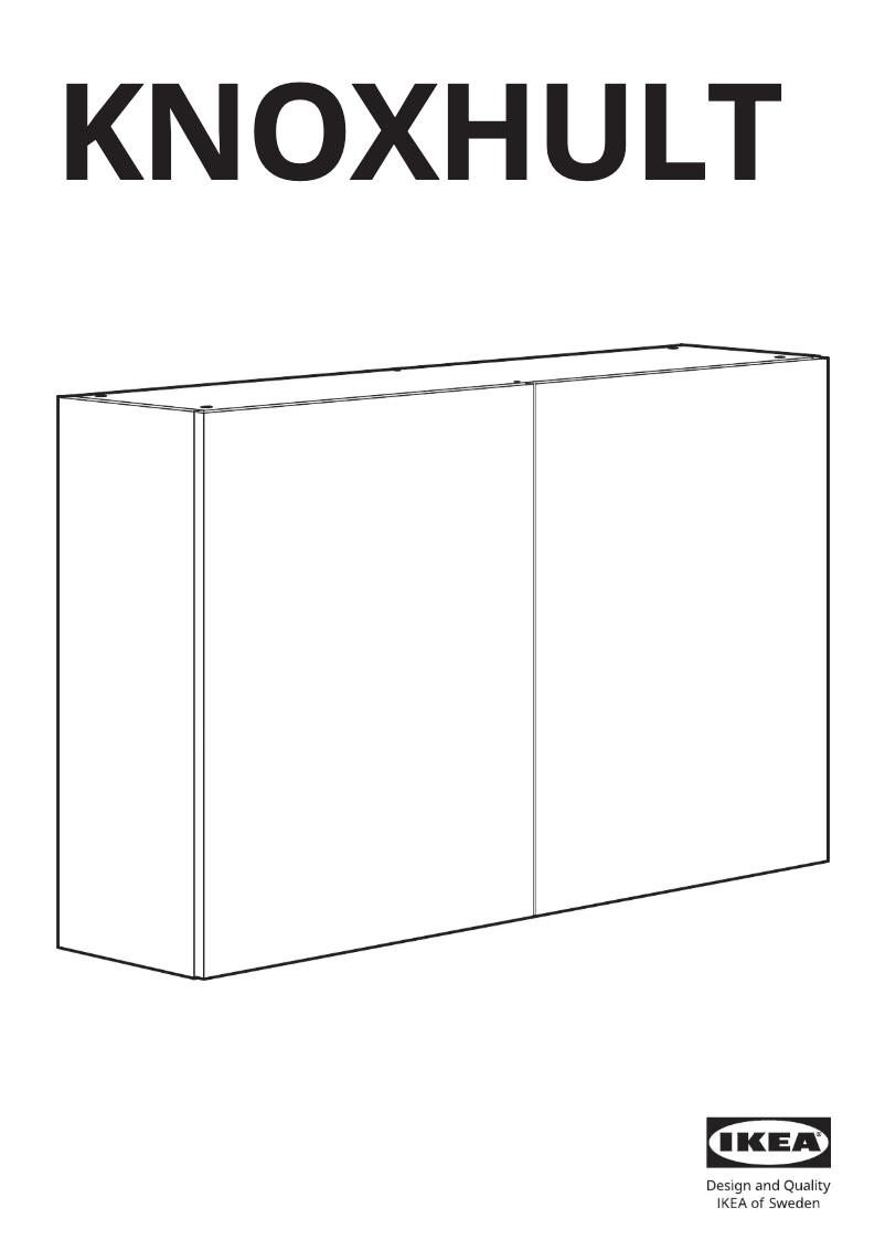 Página 1 del manual Manual de usuario Ikea KNOXHULT 403.268.03