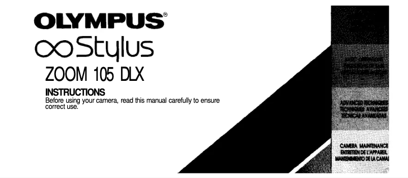 Página 1 del manual Manual de usuario Olympus Infinity Stylus Zoom 105 DLX