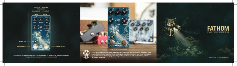 Página 1 del manual Manual de usuario Walrus Audio Fathom