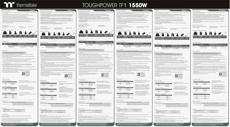 Image de la première page du manuel de l'appareil Toughpower TF1