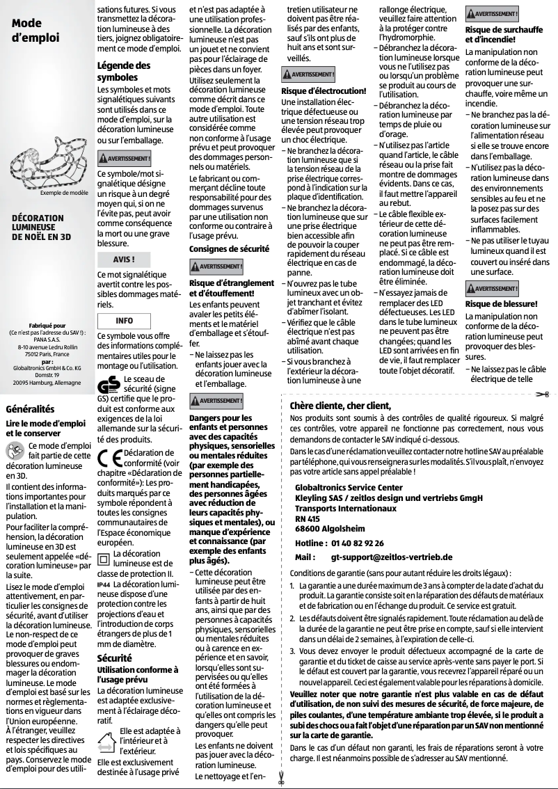 Image de la première page du manuel de l'appareil GT-RL3d-LED-06