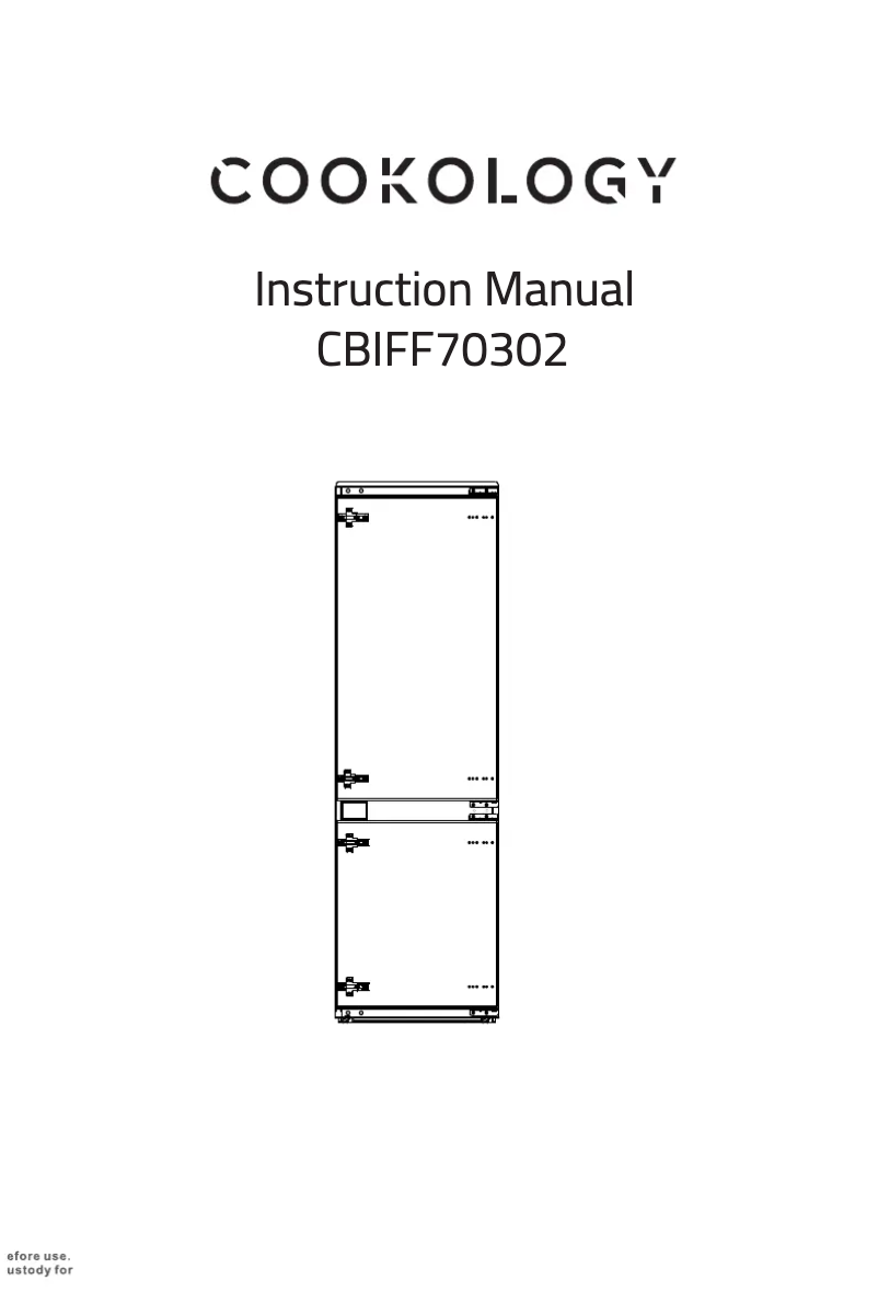 Page 1 de la notice Manuel utilisateur Cookology CBIFF70302