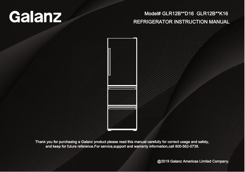 Page 1 de la notice Mode d'emploi Galanz GLR12BS2K16