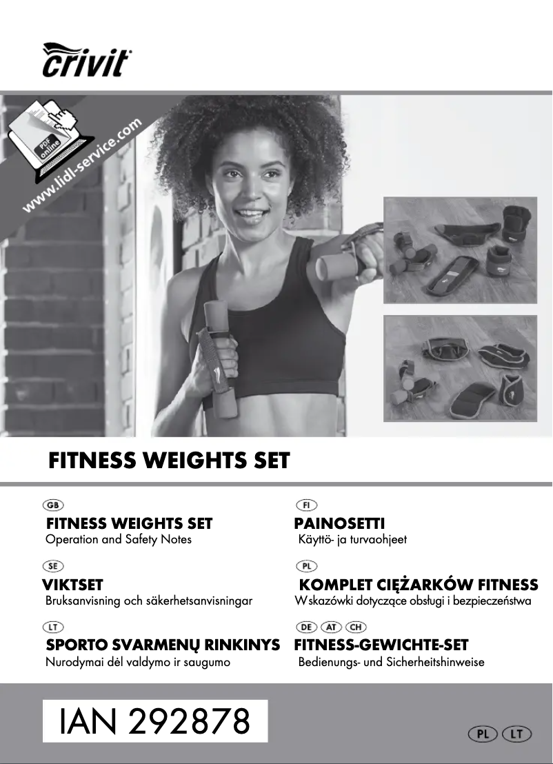 Page 1 de la notice Manuel utilisateur Crivit HG01545A