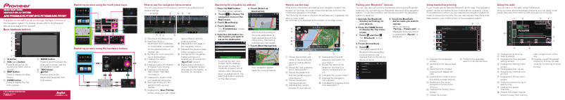 Page 1 de la notice Manuel utilisateur Pioneer AVIC-F970DAB